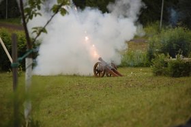 Avslutningssalut på Solbacken