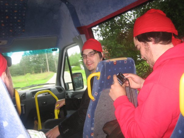 Vy innifr�n Motbussen. Fr.v. i bild syns brr Bengtsson d.�. och d.y.